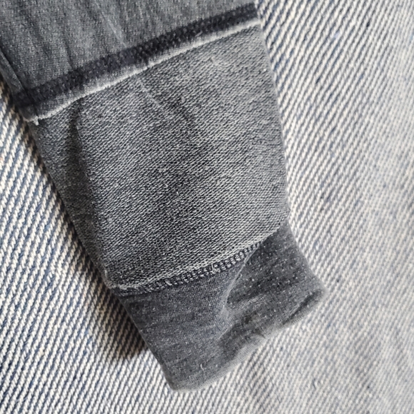 Indigo Rein - Open-Sleeve Sweatshirt with Seam Details - Blue-Grey - XL - EUC - Picture 4 of 7